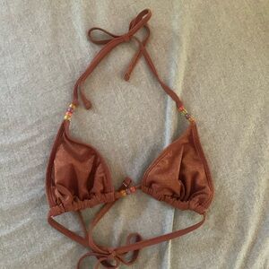 Sparkle beaded bikini top